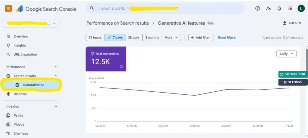 Google Search Console and AI Generated Impressions