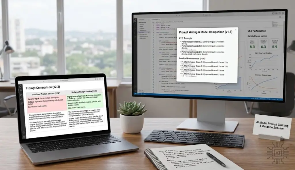Beneficial practices for training and improving AI models with prompts