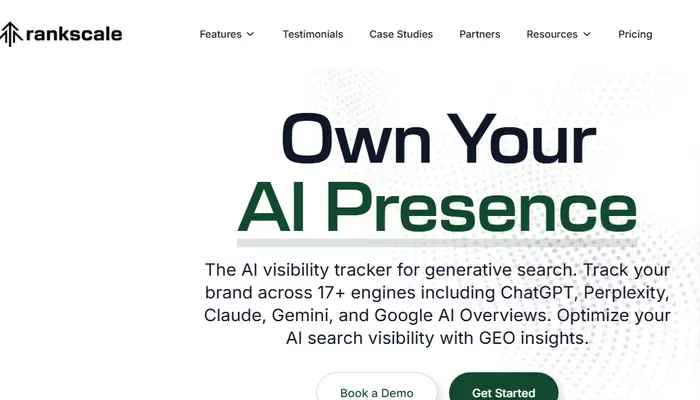 Rankscale AI search optimization tool for monitoring AI visibility across generative search engines