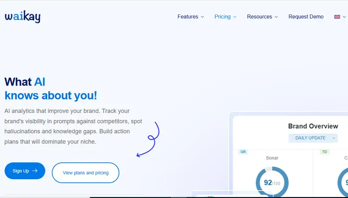 Waikay AI search optimization tool for tracking AI brand visibility and knowledge gaps