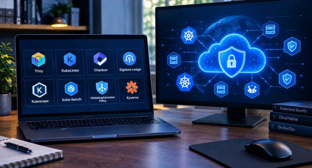 Kubernetes security tools by job: CI/CD scanners, cluster audits, policy engines, runtime detection and networking