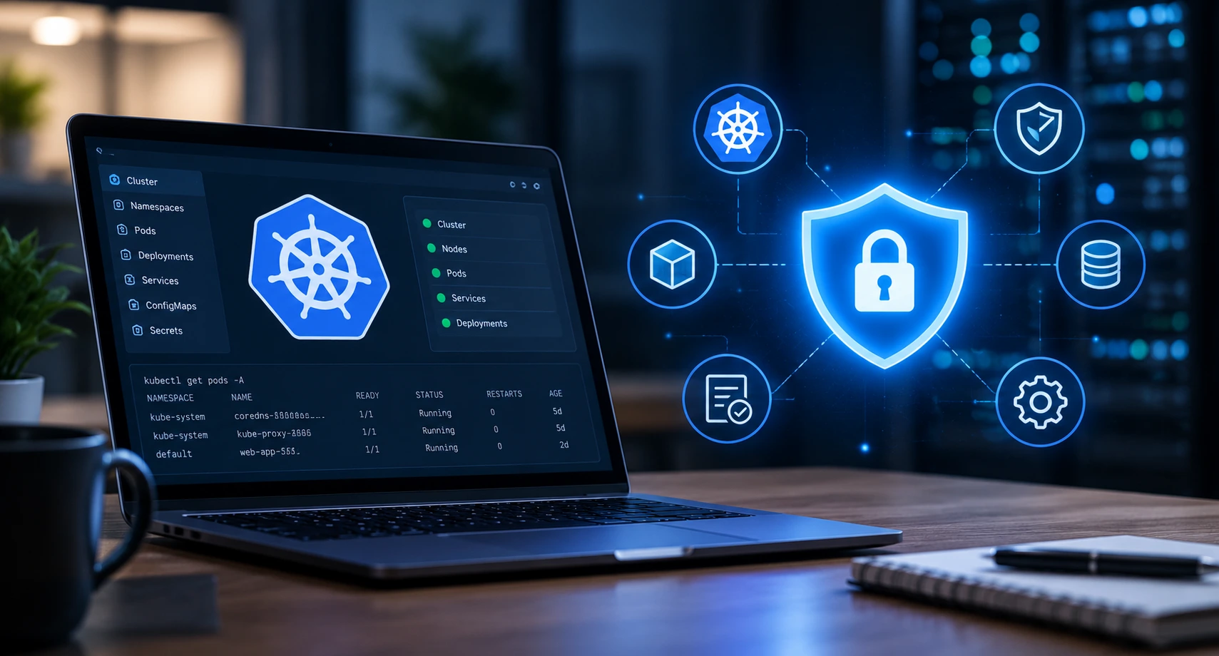 Kubernetes security best practices across the control plane, nodes, pods, network, supply chain and runtime